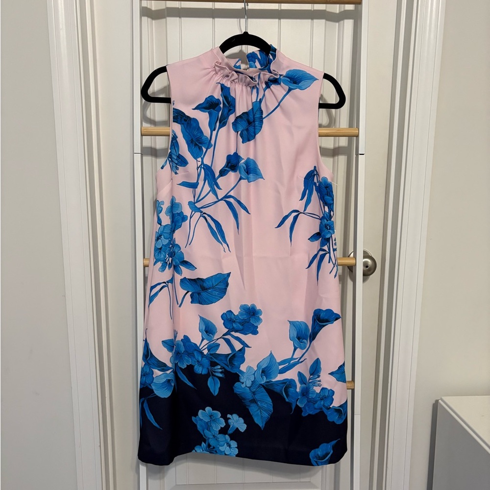 Ted Baker Pink and Blue Floral Mini Dress